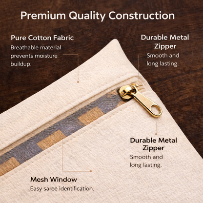 Premium Cotton Saree Covers – Pack of 10