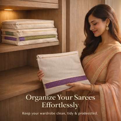 Premium Cotton Saree Covers – Pack of 10