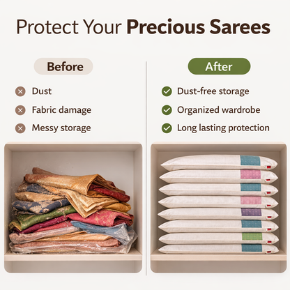 Premium Cotton Saree Covers – Pack of 10